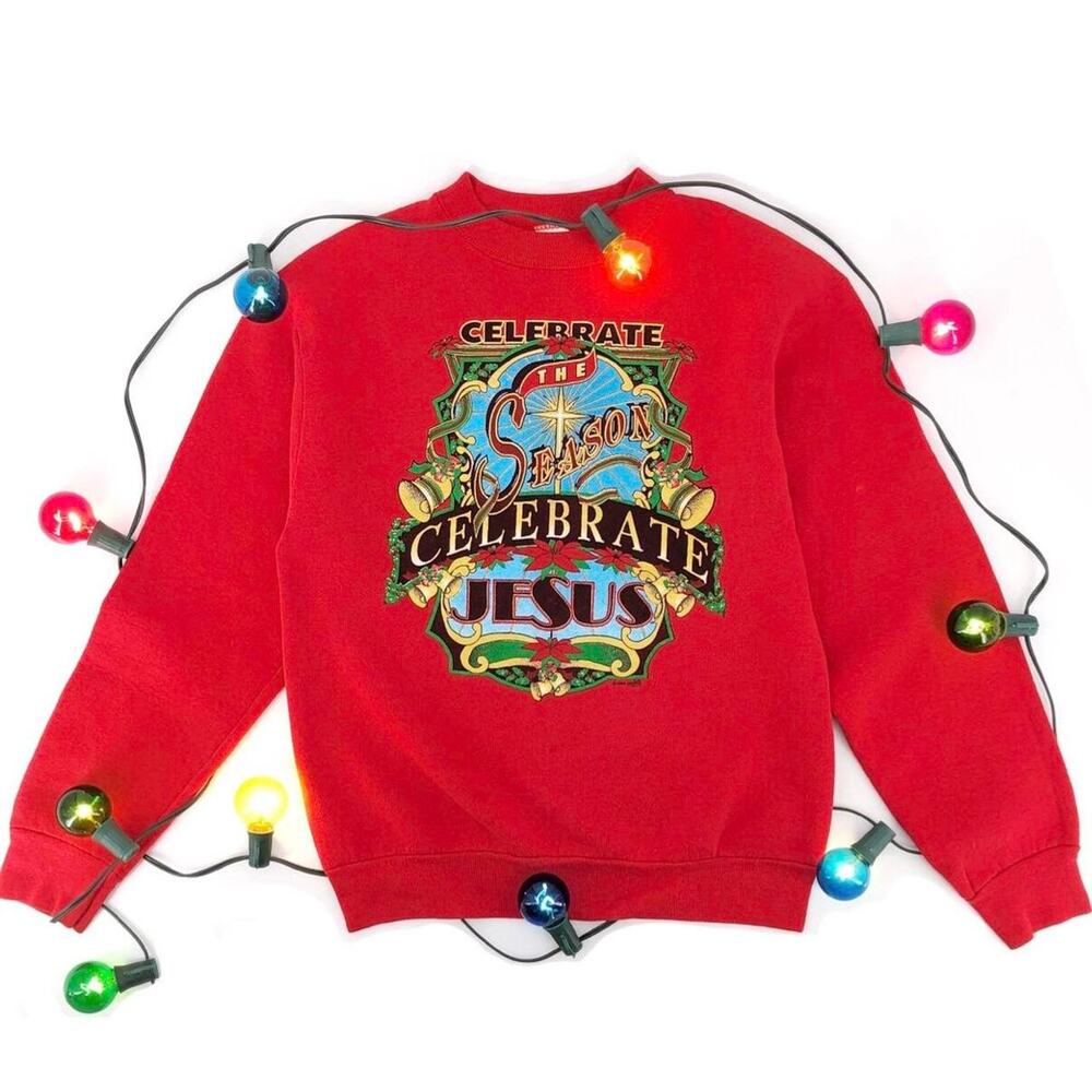 Vintage Christmas Crewneck Sweatshirt 90s 1990s